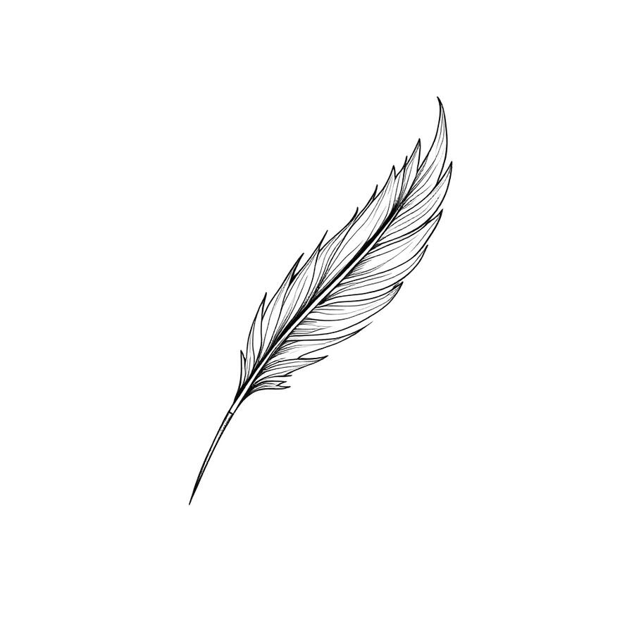 Prompt: Firey phoenix feather